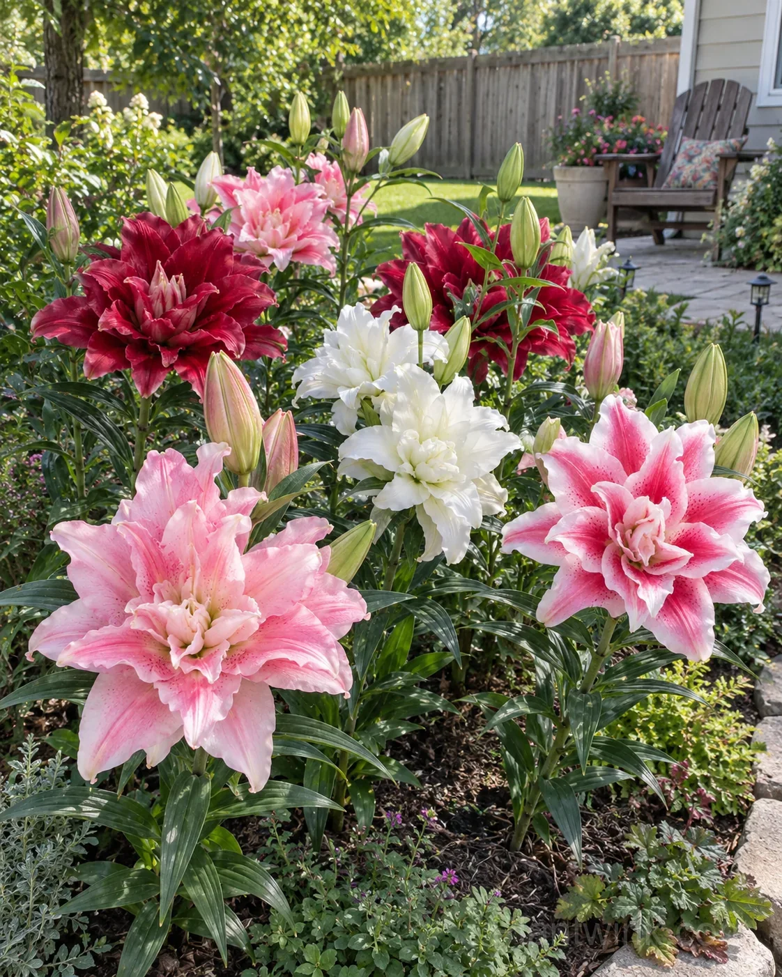 Rare Double Lily Bulbs – 6 Stunning Varieties in One Beautiful Collection detail