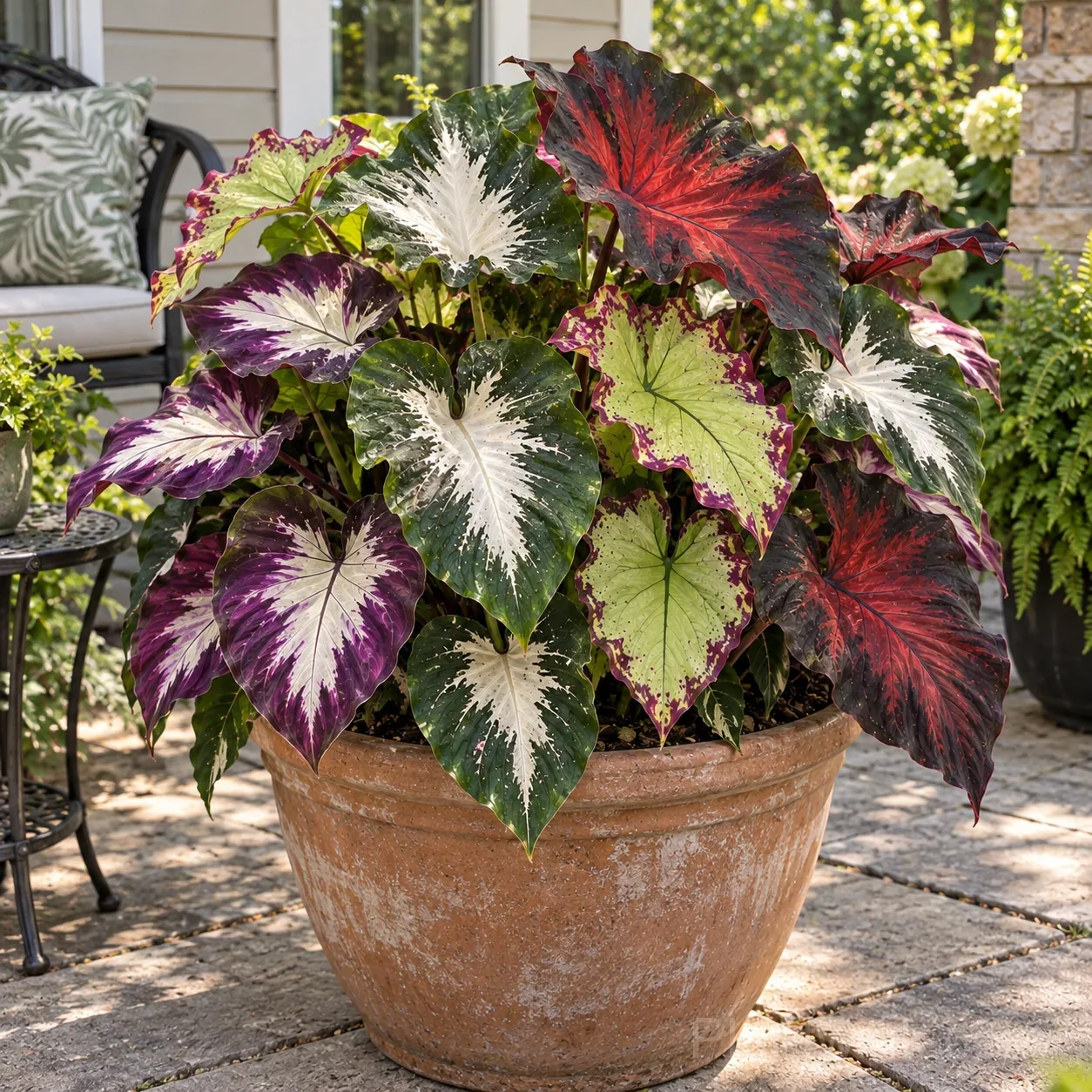 9 Rare Caladium Bulbs – Stunning Colorful Varieties detail