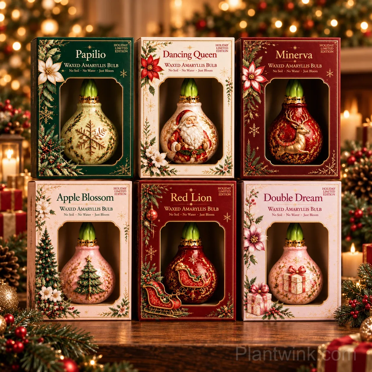 Holiday Waxed Amaryllis Bulbs – No Soil, No Water, Just Watch Them Bloom 🎄🌺 detail