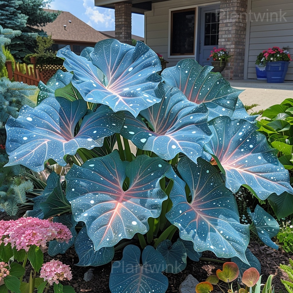 Starry Sky Colored Leaf Caladium Seeds - Alt