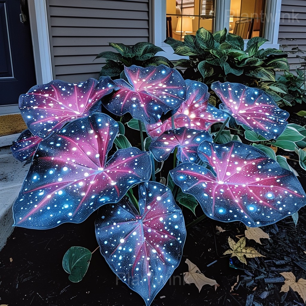Starry Sky Colored Leaf Caladium Seeds - View 5