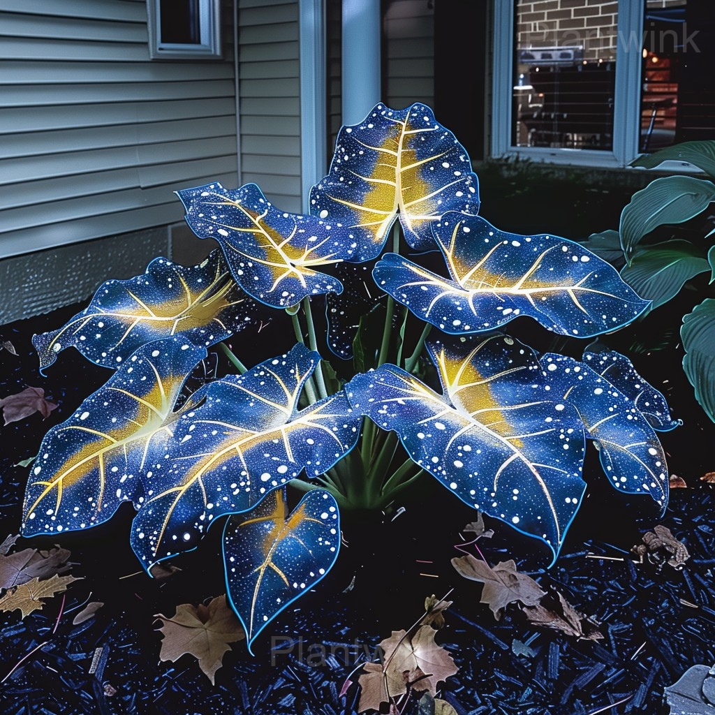 Starry Sky Colored Leaf Caladium Seeds - View 7