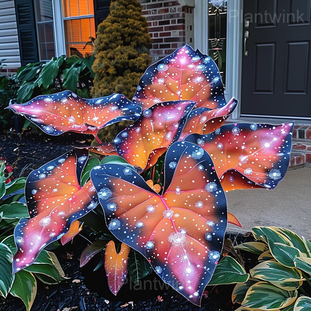 Starry Sky Colored Leaf Caladium Seeds - View 10