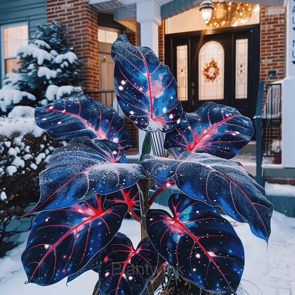 Starry Sky Colored Leaf Caladium Seeds - View 11